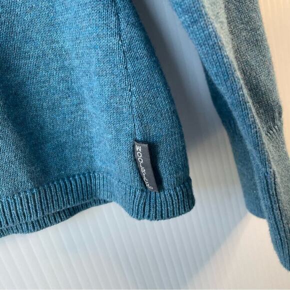 Woolrich women’s mochneck sweater long sleeve pullover size large 100% cotton - Picture 3 of 6